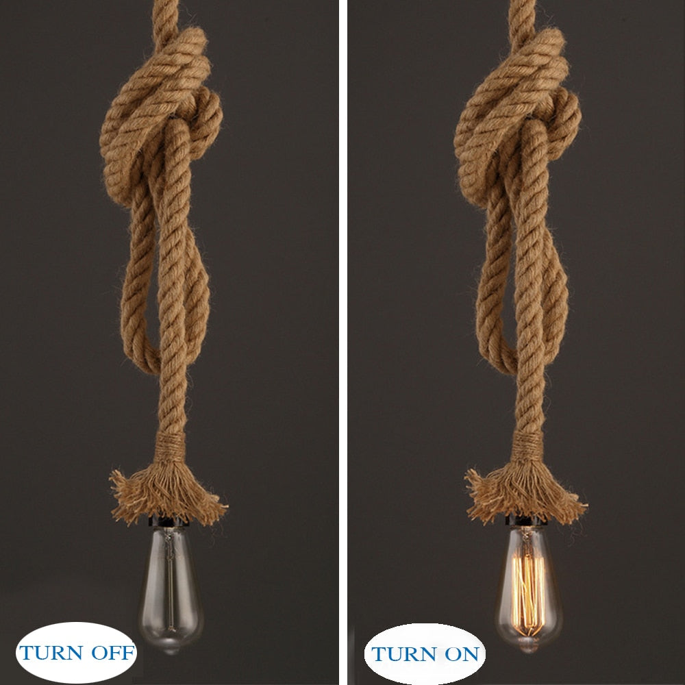 rope light fixture for dining room