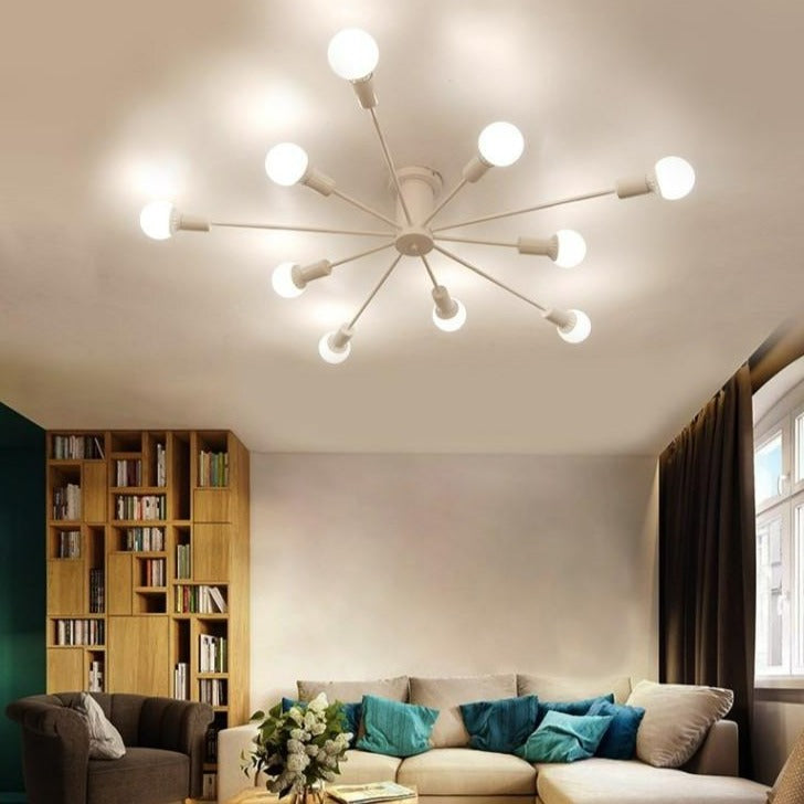 sputnik flush mount light fixture