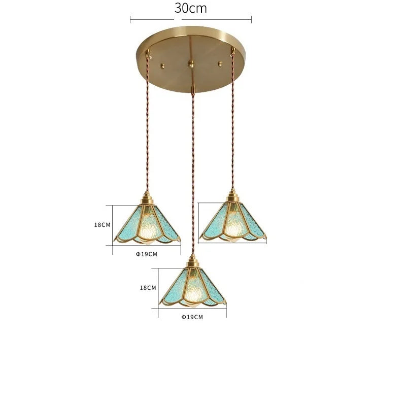 stained glass mini pendant lights