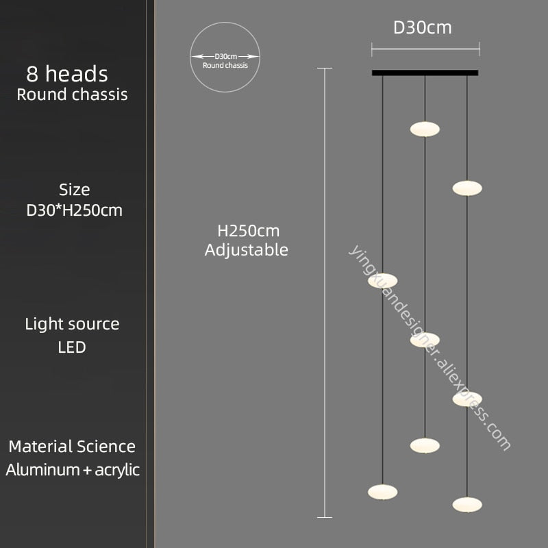 stair lighting chandelier