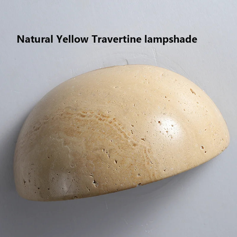 natural stone wall lighting fixture