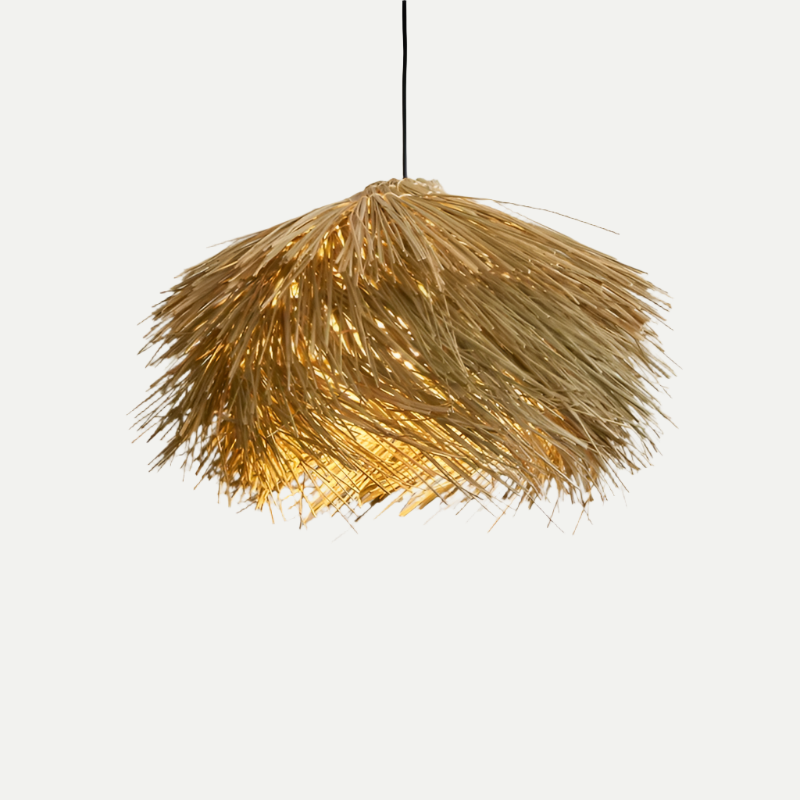 large rattan pendant light 15.74 inch