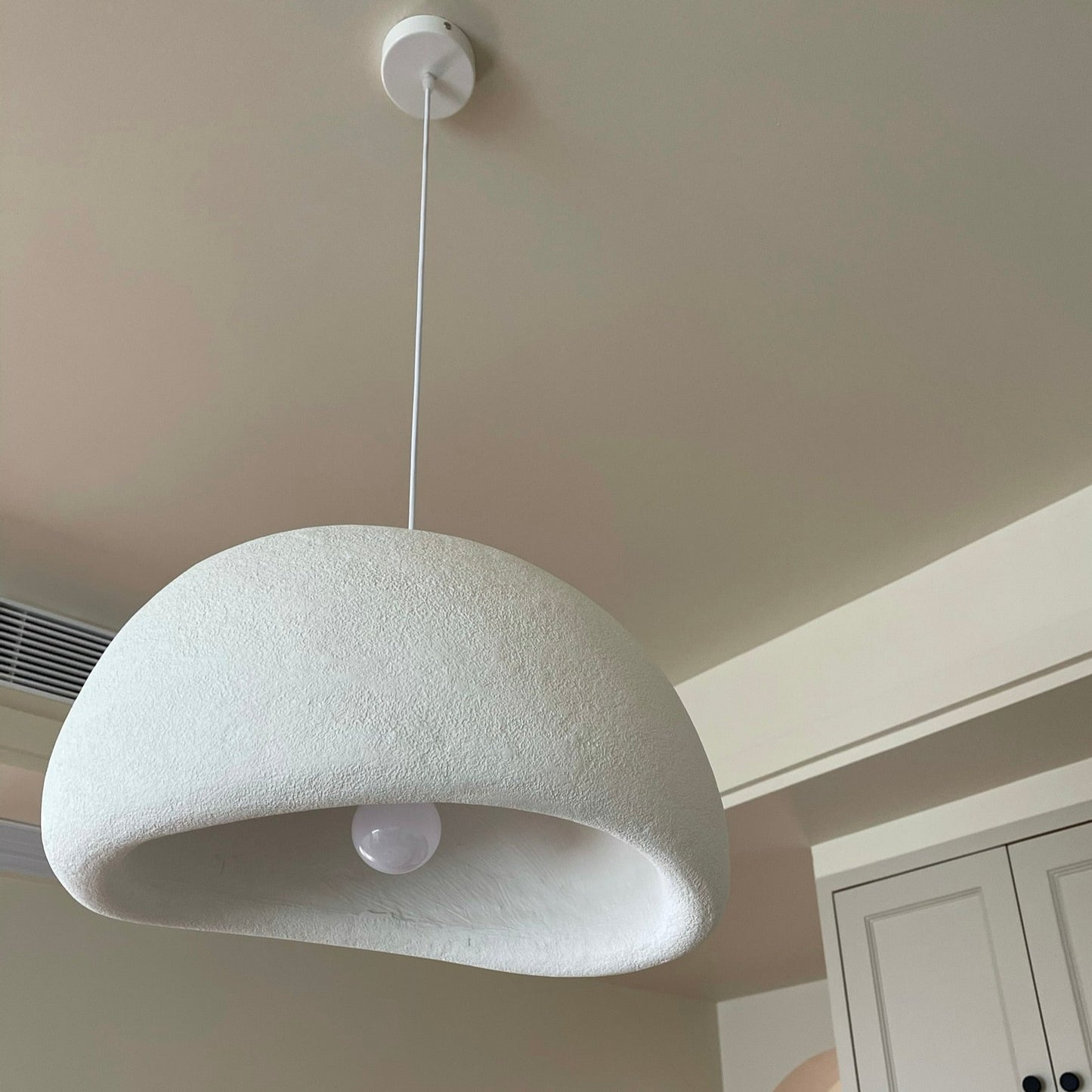 Dining Room Decor with Elegant Wabi Sabi Pendant Light