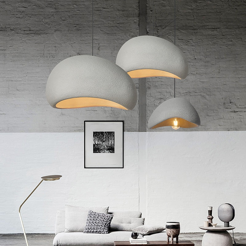 Handcrafted Wabi Sabi Pendant Lamp with Organic Design