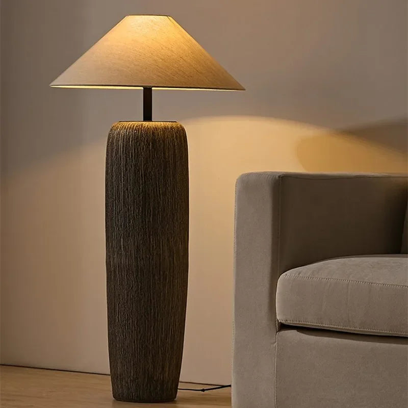 white ceramic floor lamp