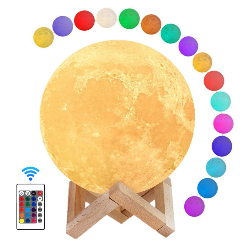 16 colors moon lamp