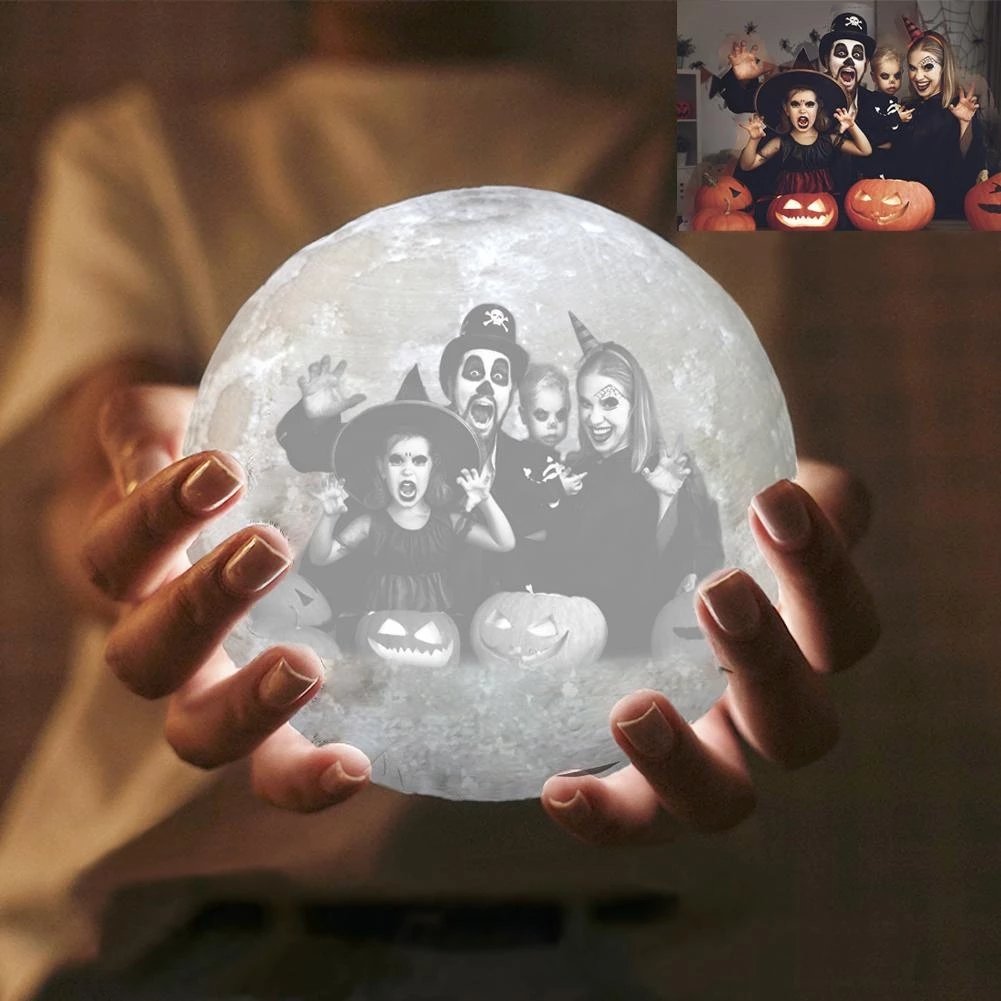 Engraved moon lamp gift for anniversary