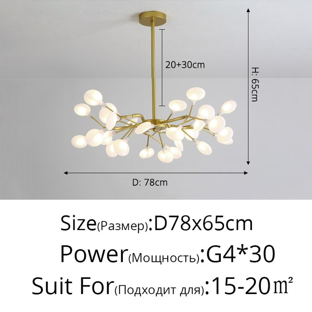 gold brach chandelier