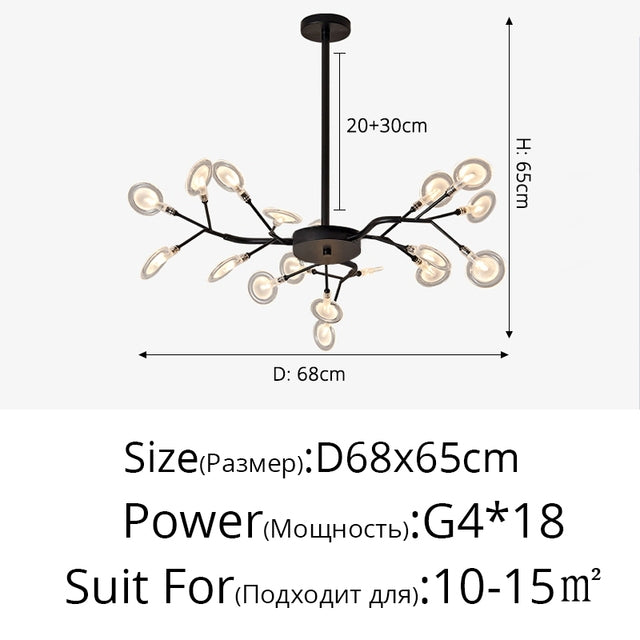 gold branch chandelier