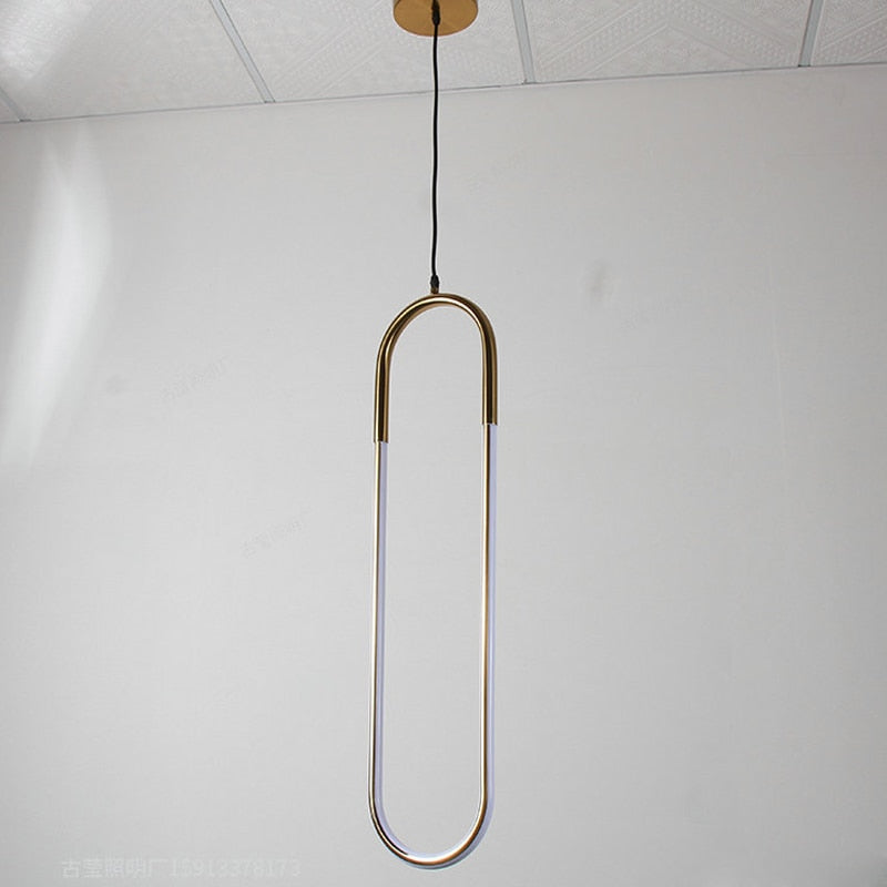 Oval chandelier