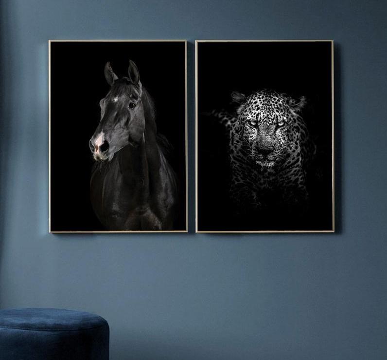 black and white animal prints