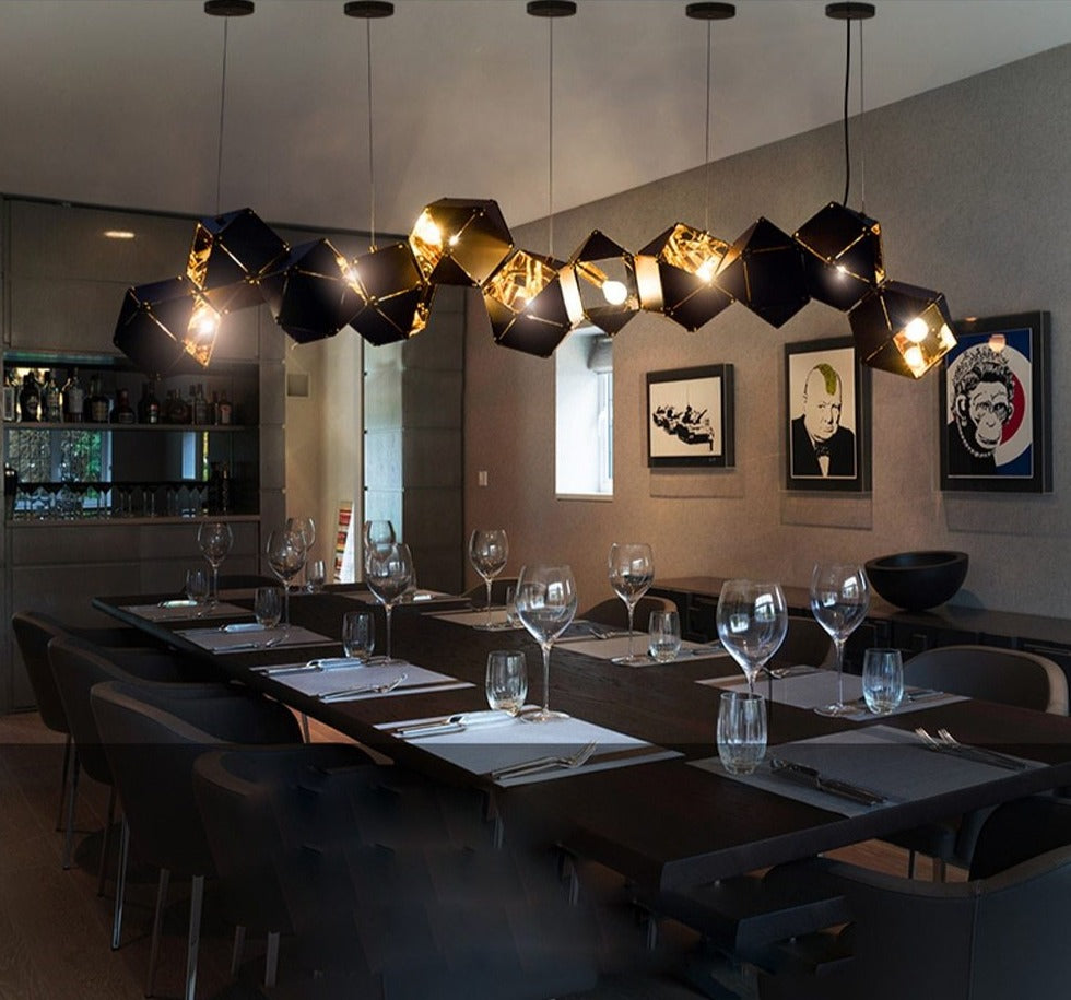 black gold chandelier