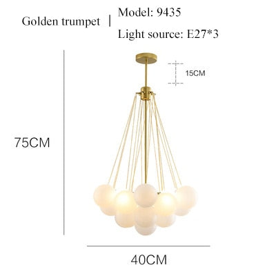 Large Bubble Chandelier Statement Piece