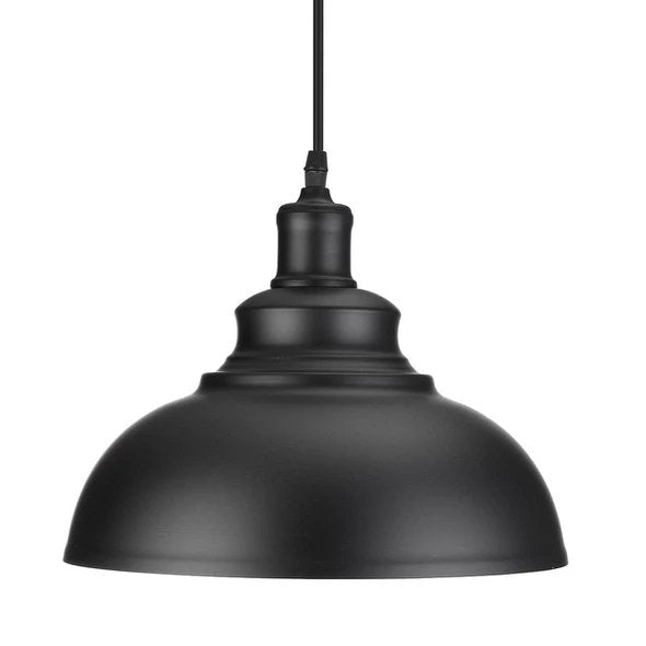 black vintage dome pendant light