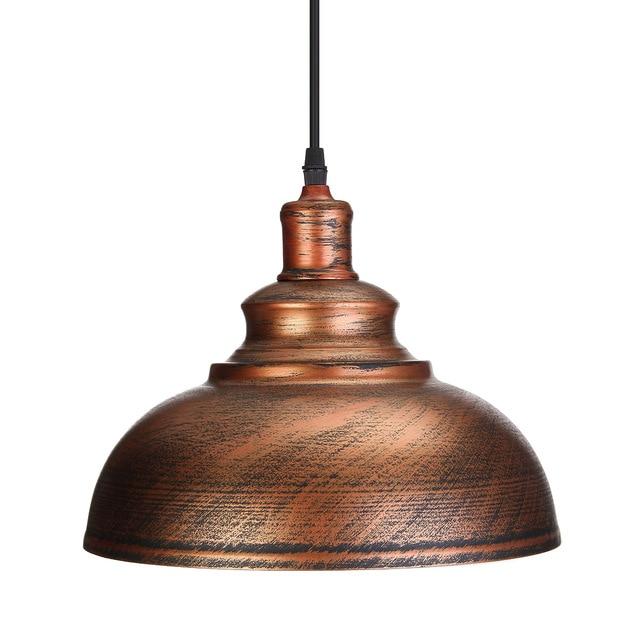 vintage brass dome pendant light