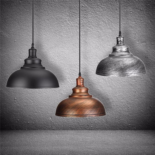industrial oversized dome pendant light
