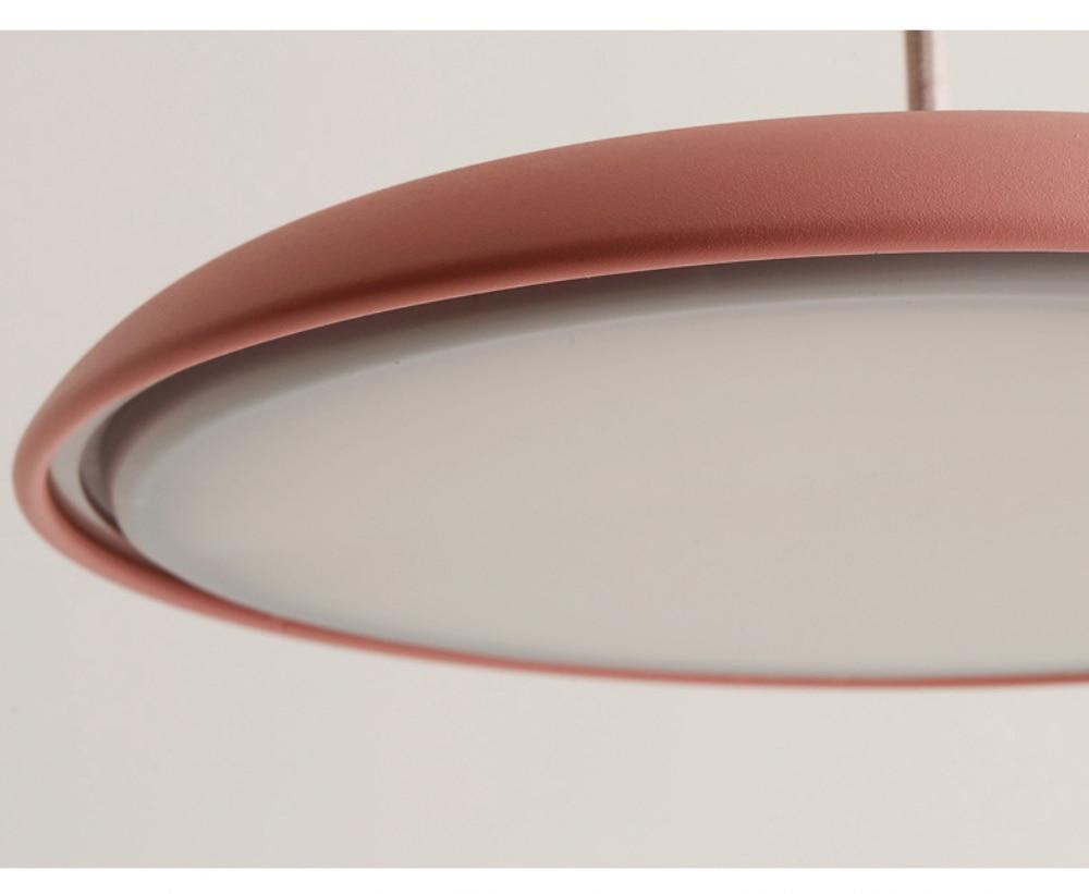 disc hanging lamp with soft glow
