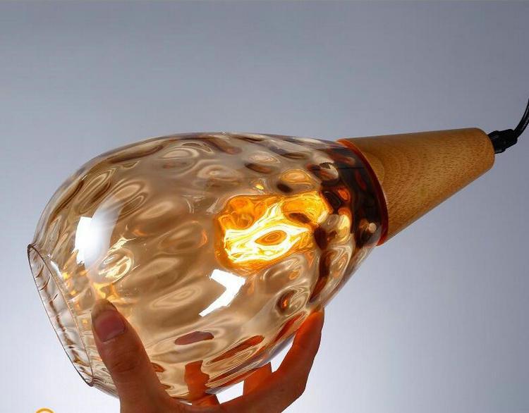 blown colored glass pendant lights