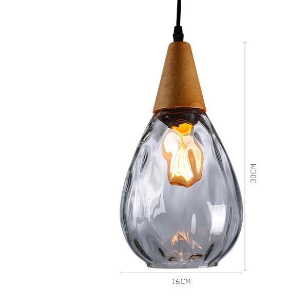 clear glass colored pendant lighting