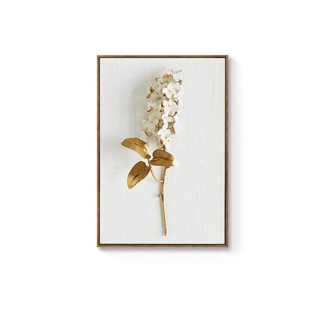 leaf painting canvas