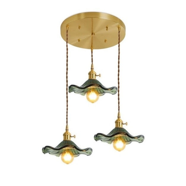 floral glass chandelier LightingHome