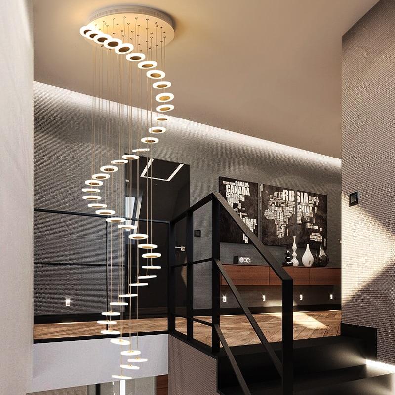 Hanging Ring Chandelier for Staircase Lighting Homei