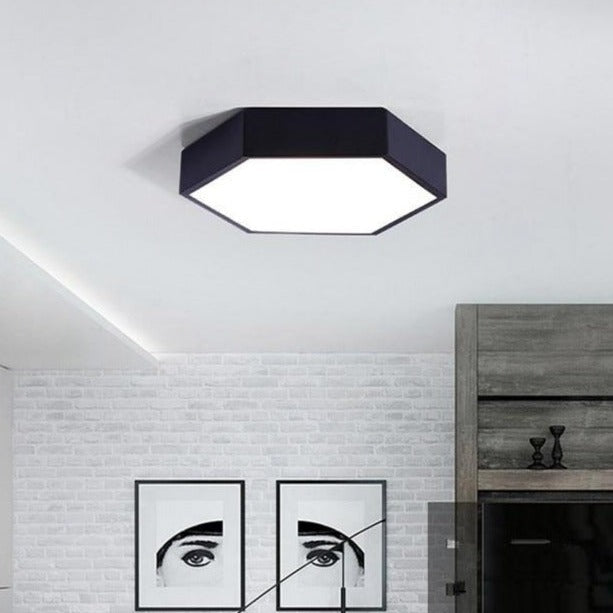 modern hexagon ceiling light