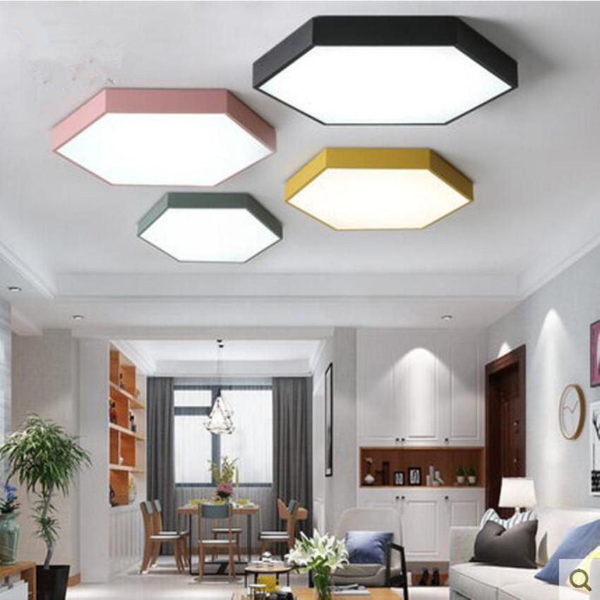 flush mount hexagon LED light