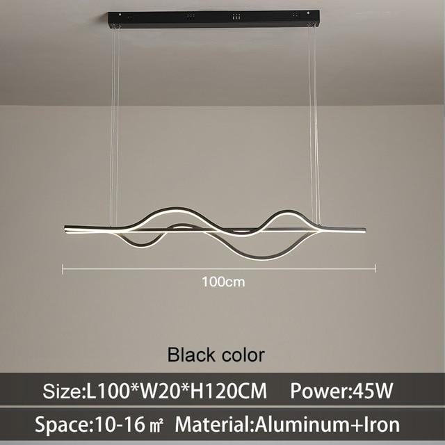 kitchen light fixtures wave shape