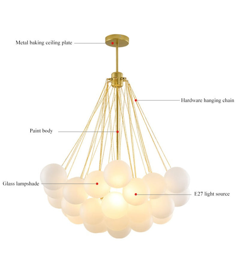 Glass Bubble Chandelier for Contemporary Homes