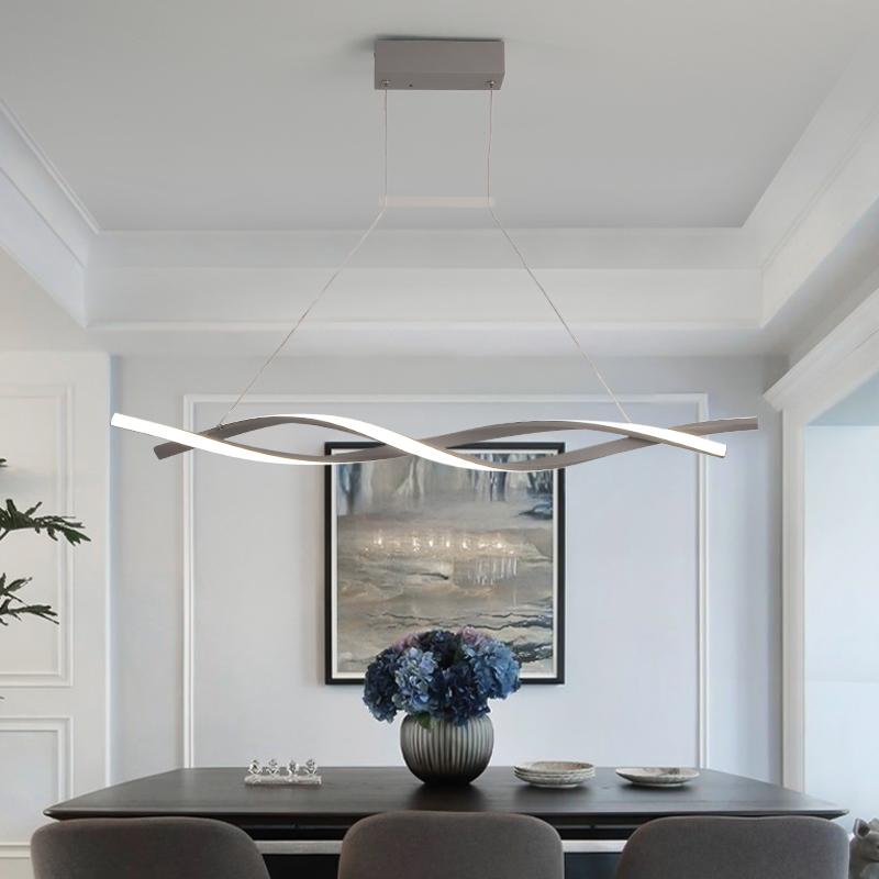 led wave chandelier