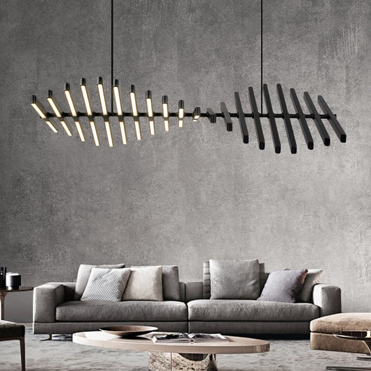 linear chandelier modern