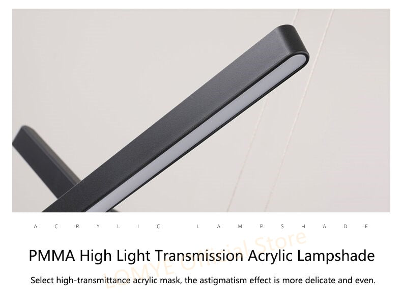 linear chandelier with shade