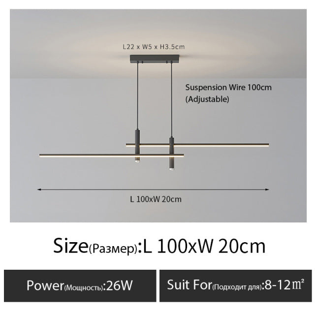 linear hanging light fixture