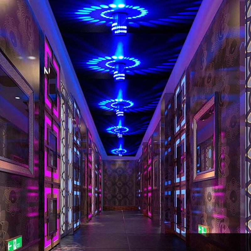 Soft warm lighting from Jupiter LED Ceiling Light at night