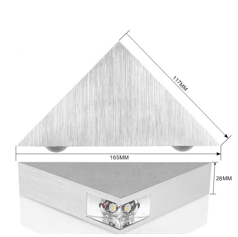 triangle wall lights