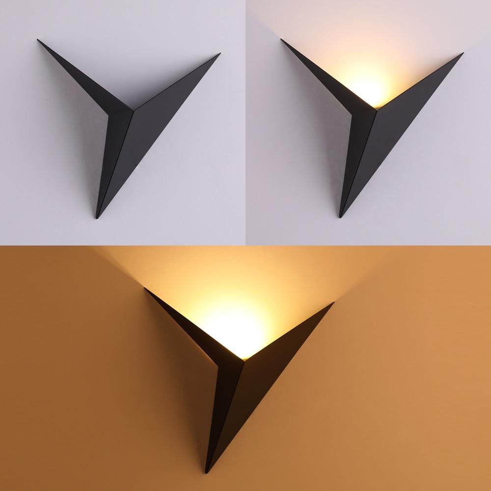 Triangle-Shaped Wall Light with Warm & Cool LED Modes