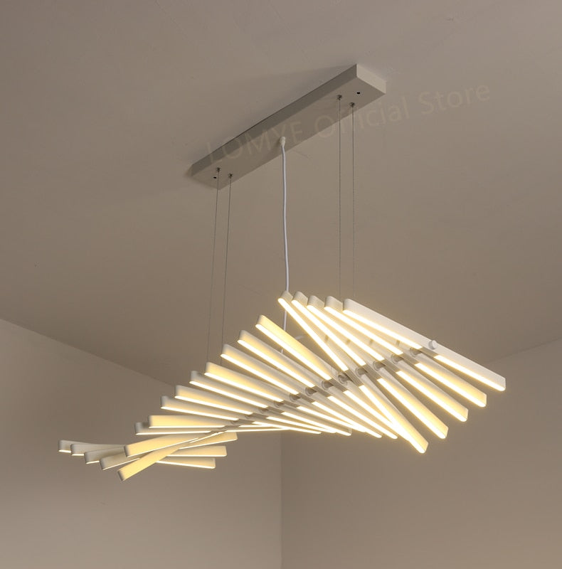 modern farmhouse linear chandelier