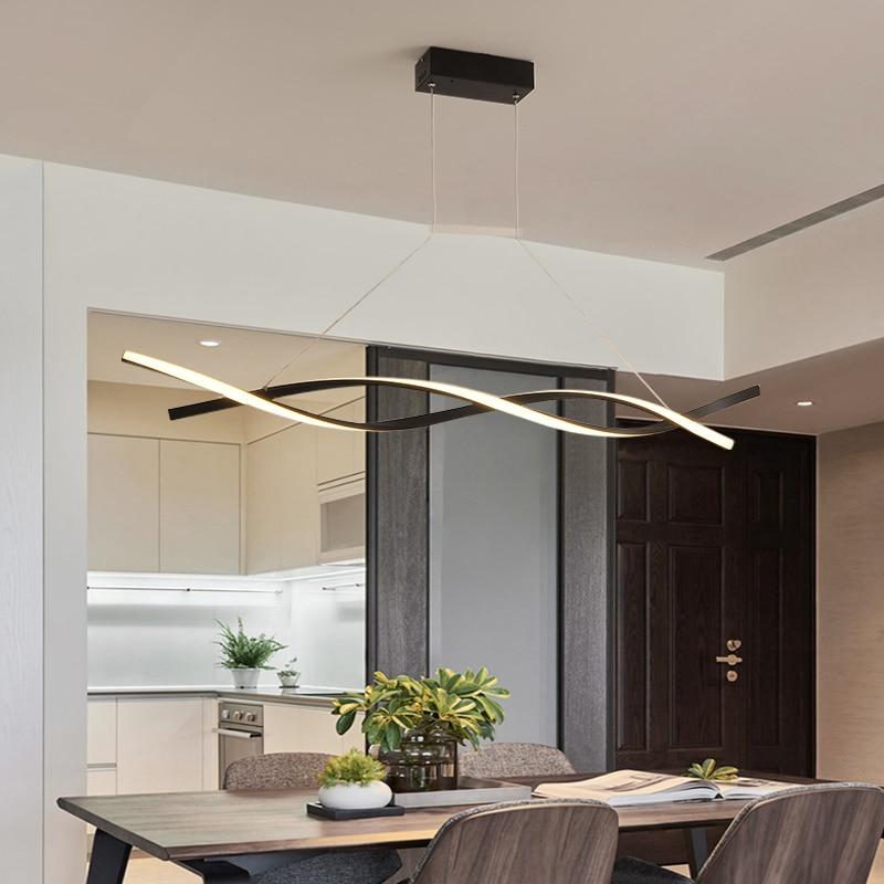 modern wave chandelier