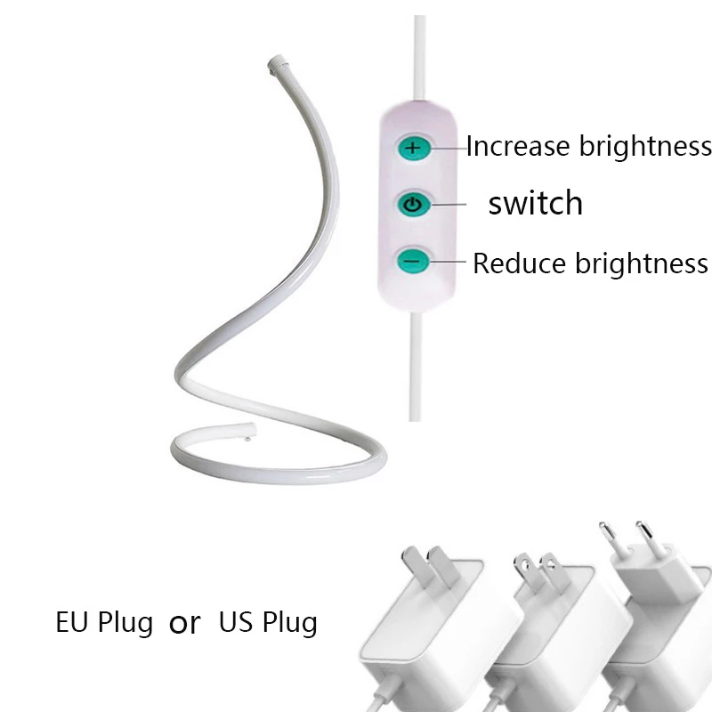spiral table lamp