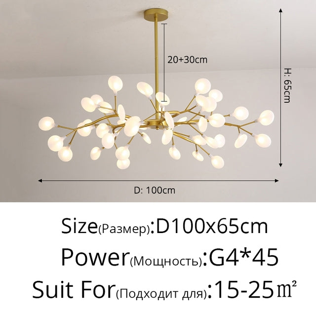 natural looking chandeliers