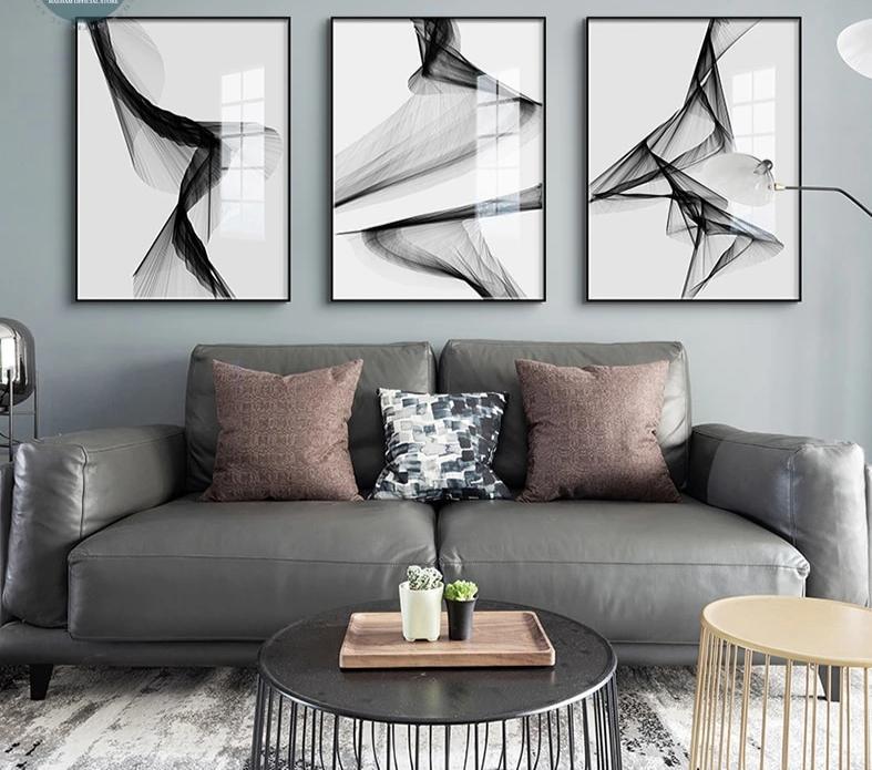 Nordic Black White Wall Art - Lala Lamps Store