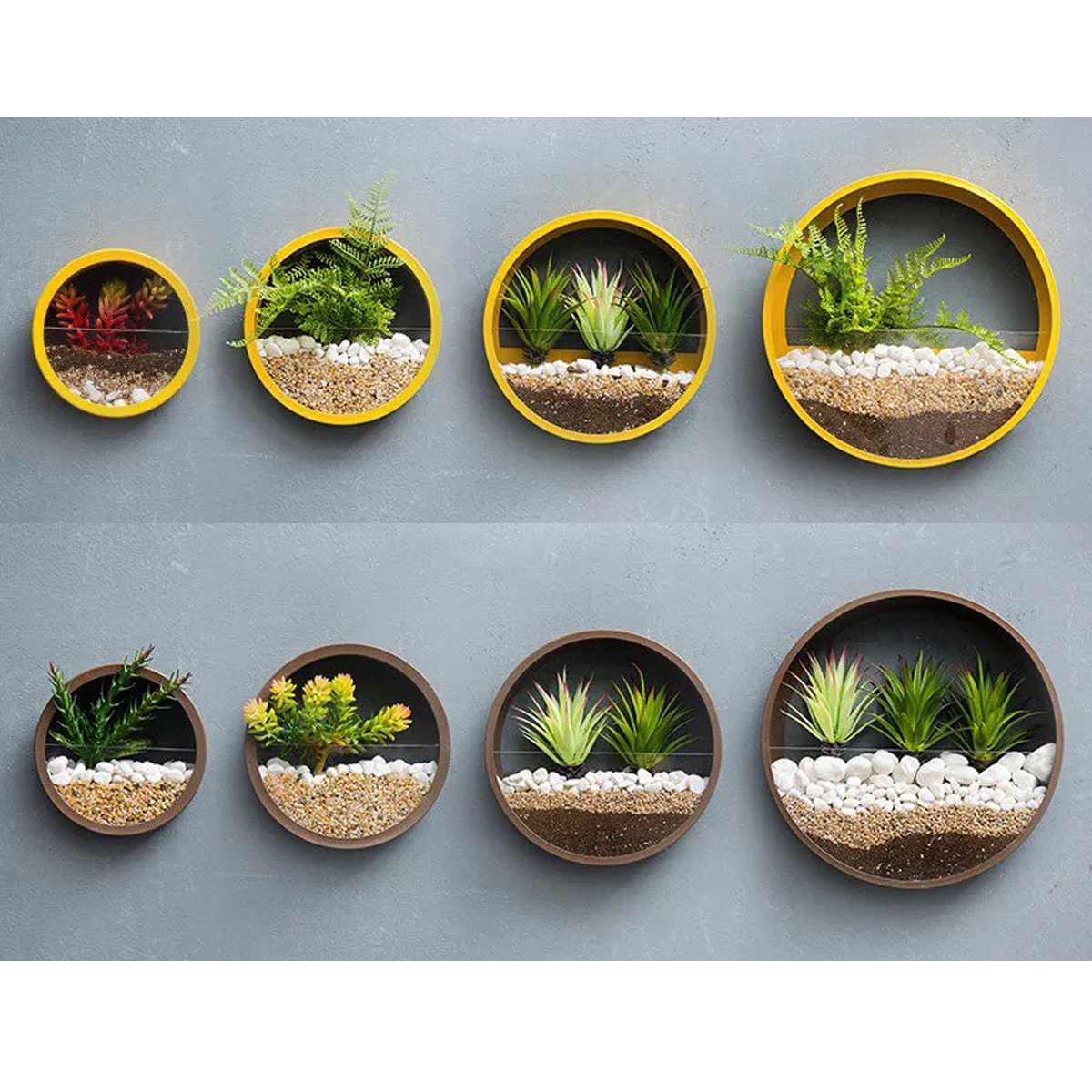 minimalist ceramic wall vase for indoor plants