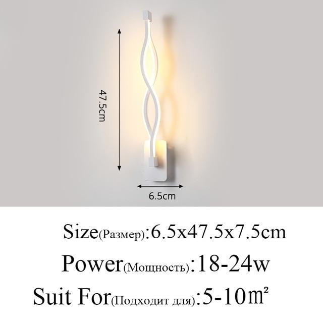 Meandering LED Wall Light