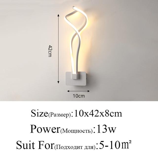 Meandering LED Wall Light