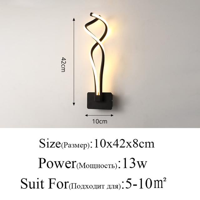 Meandering LED Wall Light