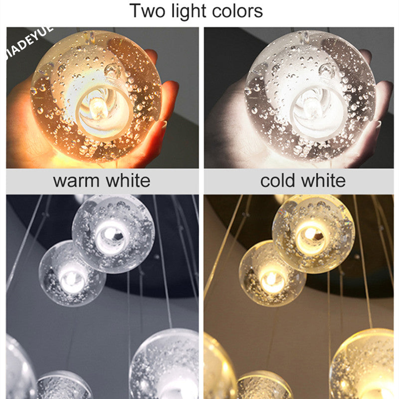 Circa Ball LED Stairs Chandelier Lighting Homei