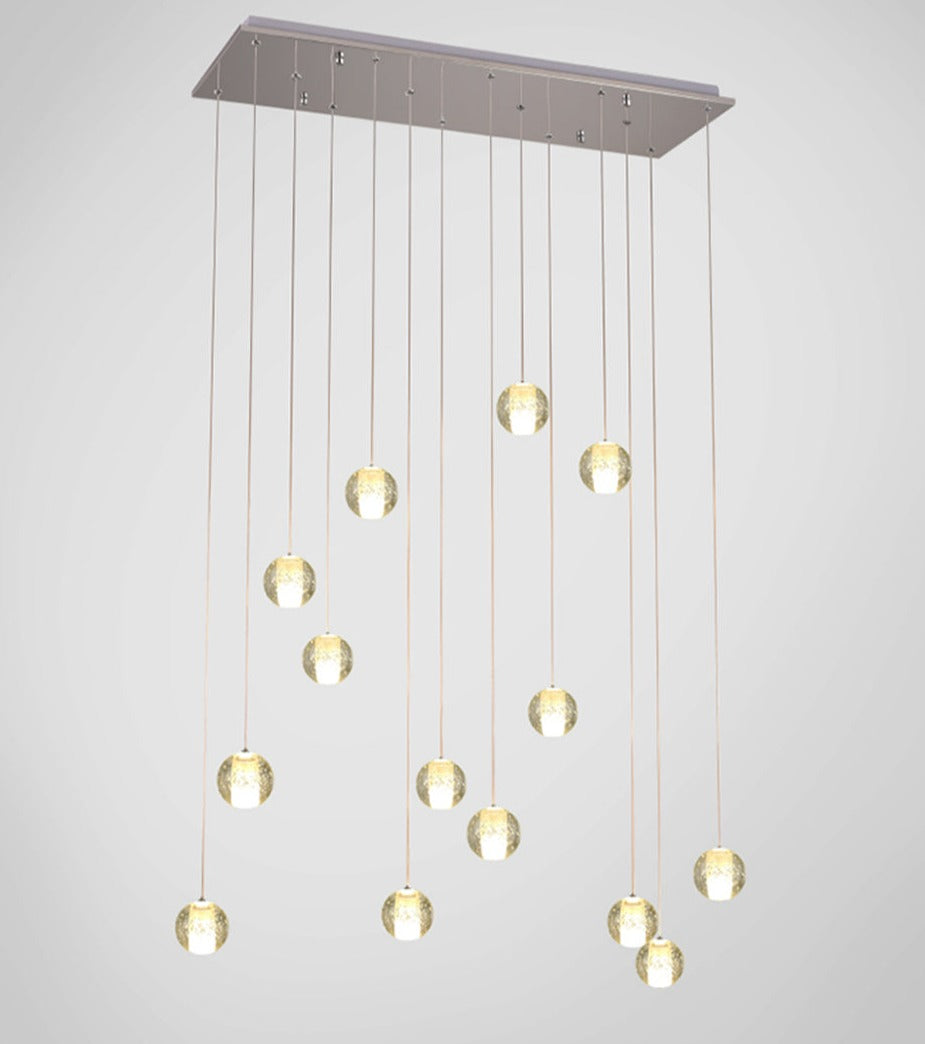 stairwell chandelier