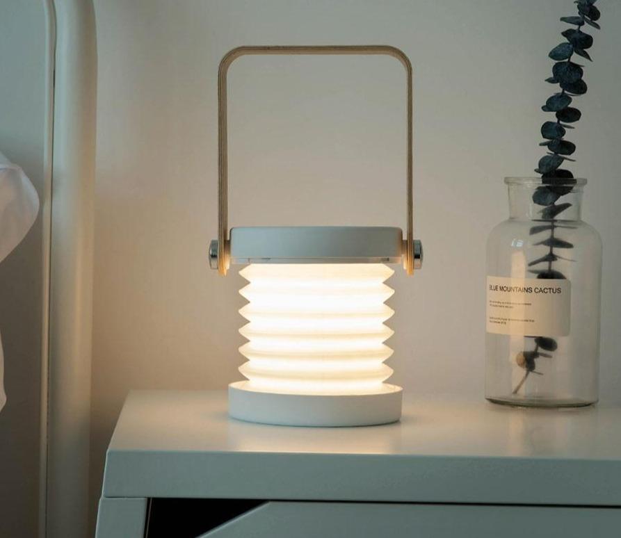 prortable desk lamp grey