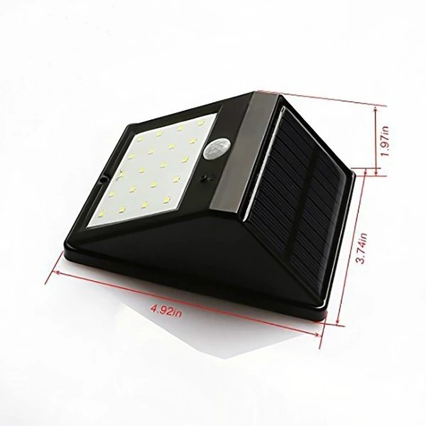 black solar wall lights
